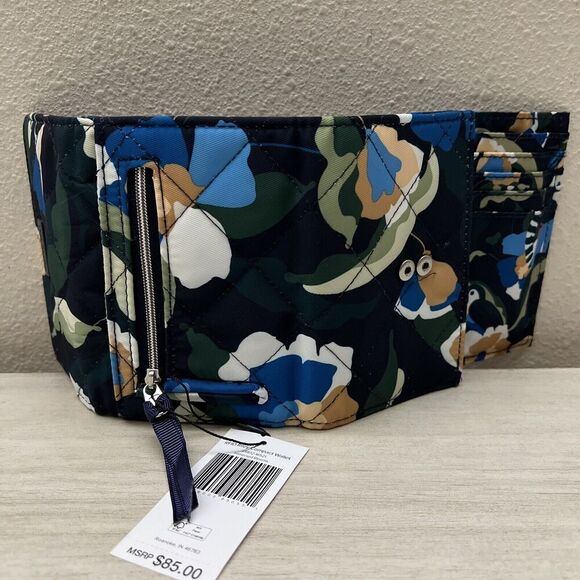 Vera Bradley Performance Twill Riley Compact Wallet RFID Immersed Blooms - Picture 7 of 11